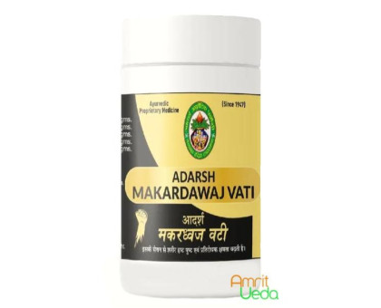 Makardhwaj vati Adarsh Ayurvedic, 10 ग्राम ~ 80 गोलियाँ