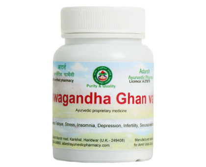 Ashwagandha extract Adarsh Ayurvedic, 40 grams ~ 100 tablets