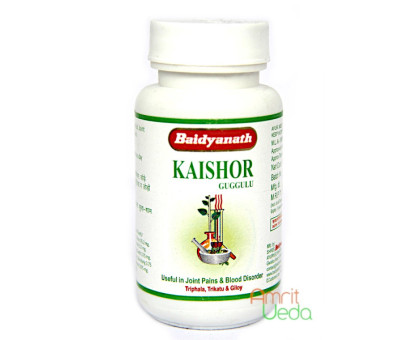 Kaishore Guggul (Kaishor Guggulu) Baidyanath, 80 गोलियाँ - 30 किलोग्राम