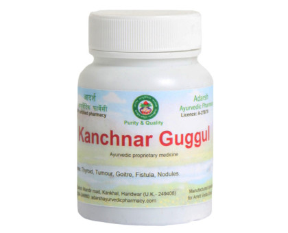 Kanchnar Guggul Adarsh Ayurvedic, 40 ग्राम ~ 120 गोलियाँ