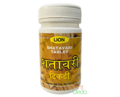 Shatavari Lion, 100 ग्राम ~ 200 गोलियाँ