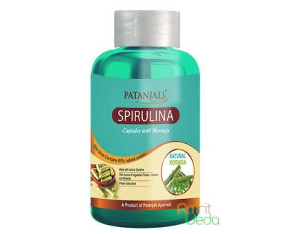 Spirulina with Moringa Patanjali, 60 कैप्सूल