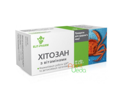 Chitosan with vitamins Elit-Pharm, 80 गोलियाँ