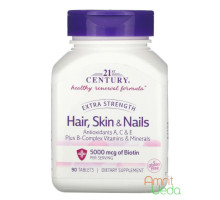 Hair, skin & nails Extra strength, 90 गोलियाँ