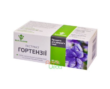 Hydrangea सार Elit-Pharm, 80 गोलियाँ