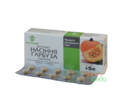 Pumpkin seed सार Elit-Pharm, 80 गोलियाँ