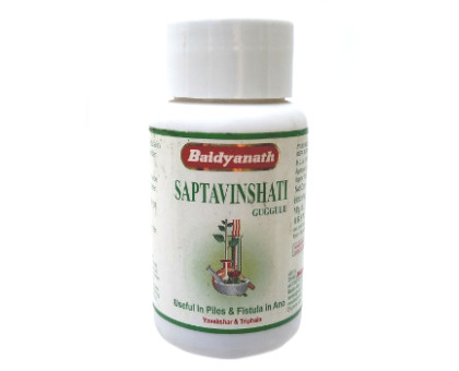 Saptavinshati Guggul Baidyanath, 80 गोलियाँ - 30 ग्राम